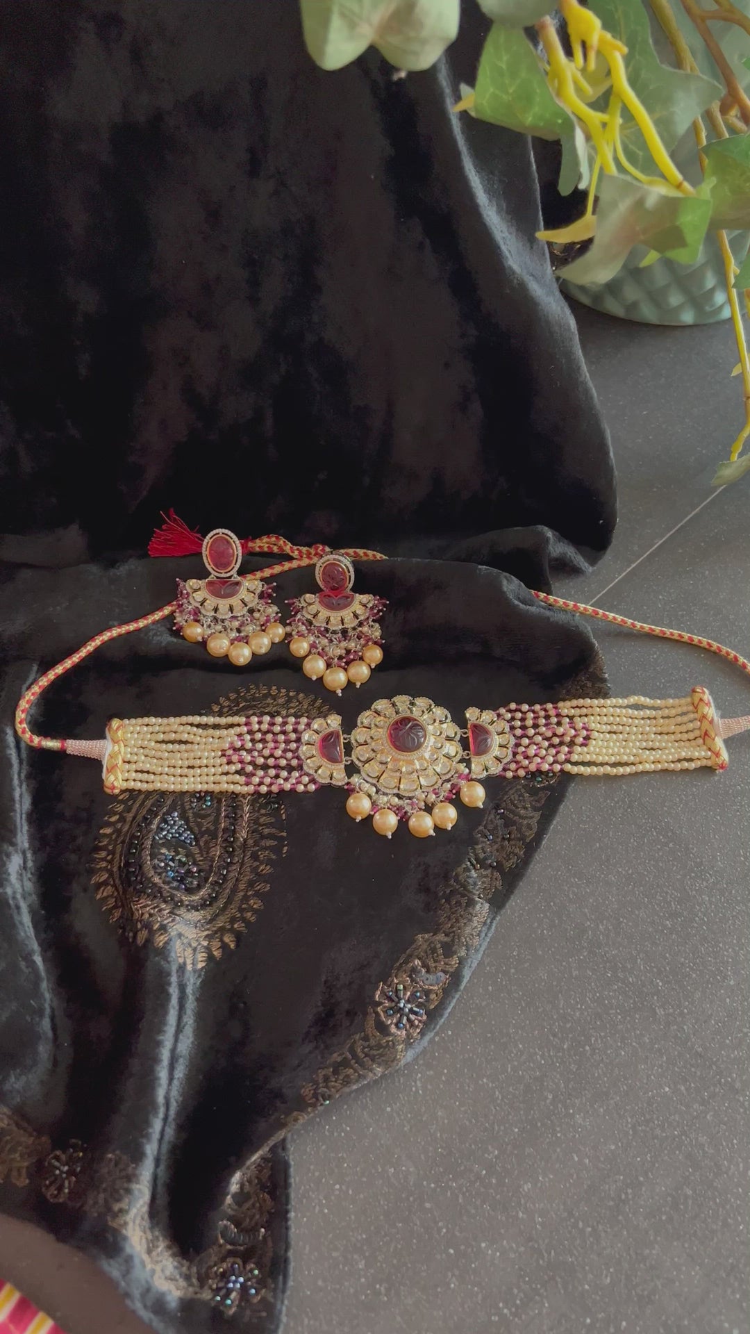 Gorgeous Kundan Choker with Statement Earrings