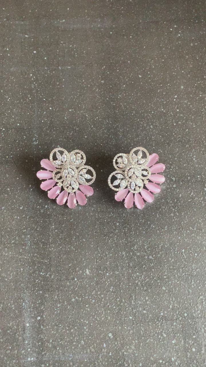 Pink CZ Studs