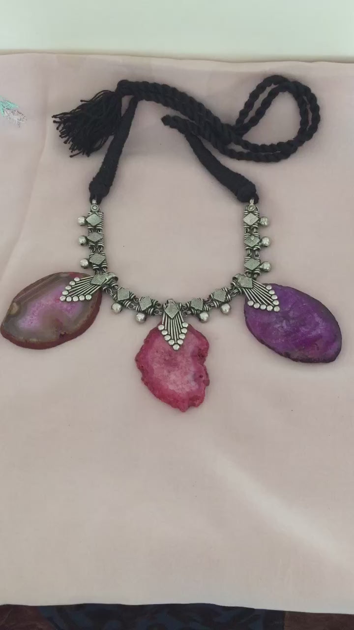 Trendy Raw Stones Necklace