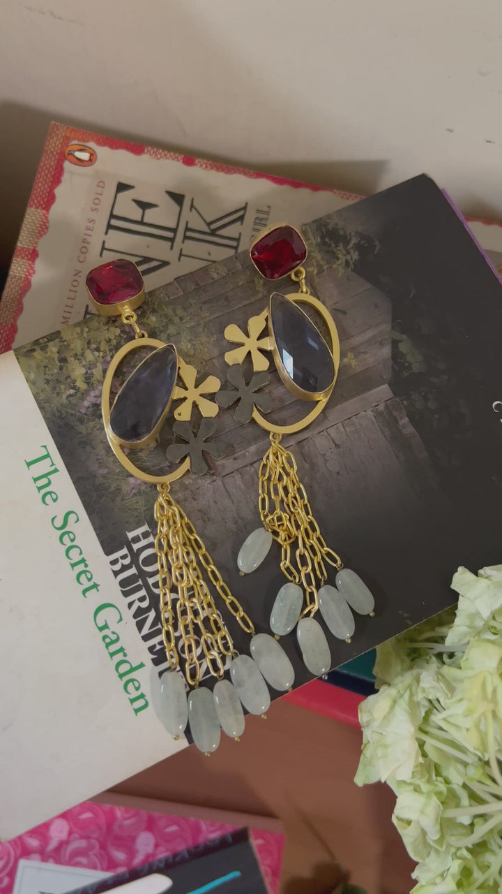 Designer Gemstone Danglers