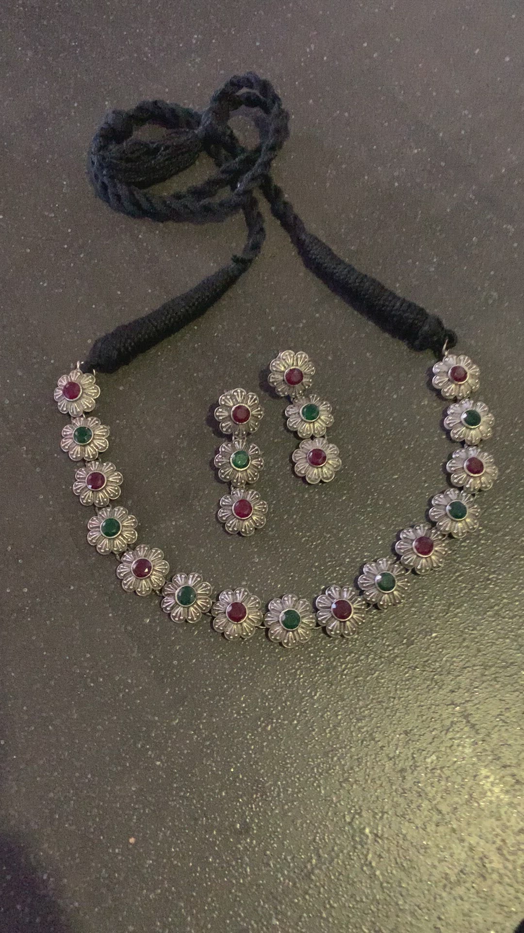 Vintage Necklace with Earrings
