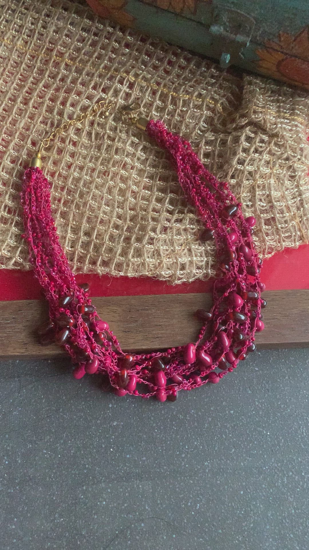 Statement Collar Beaded Necklace