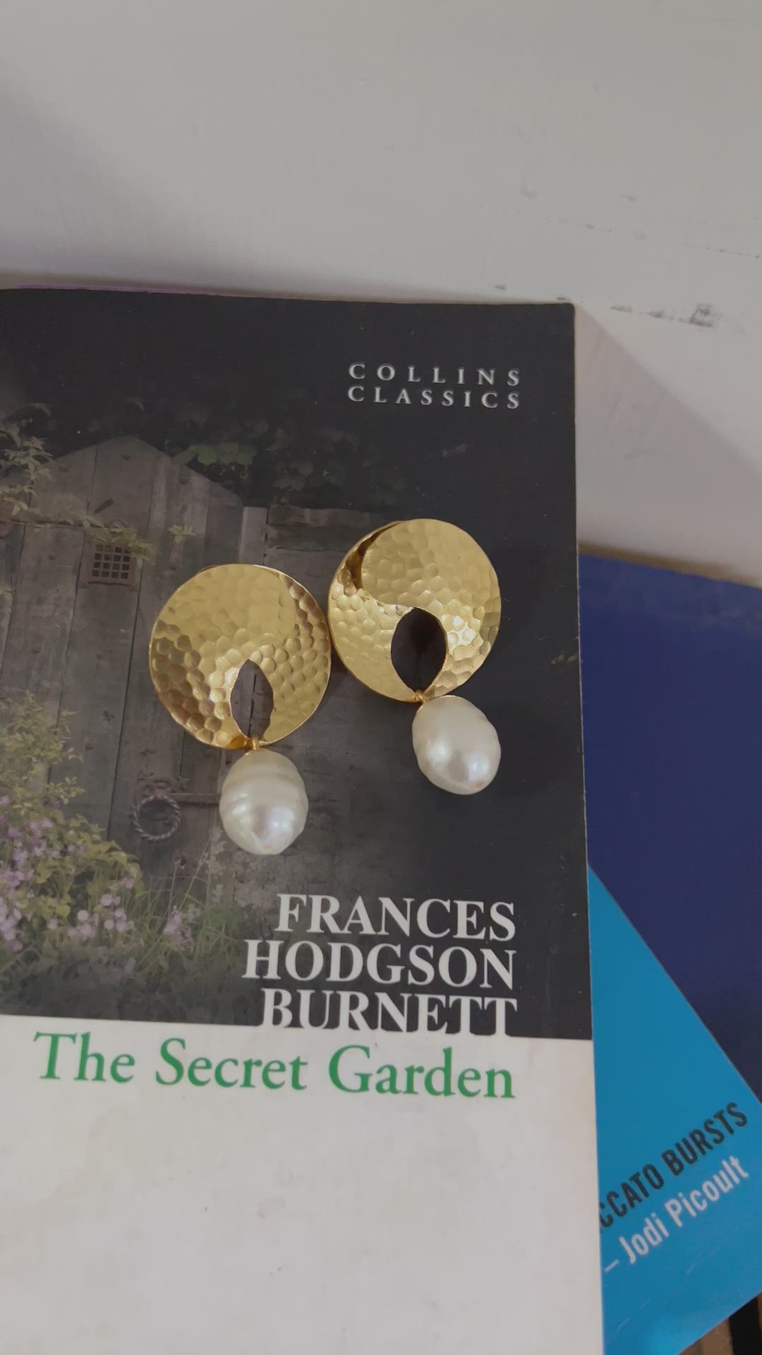 Classy Pearl Drop Gold Tone Earrings