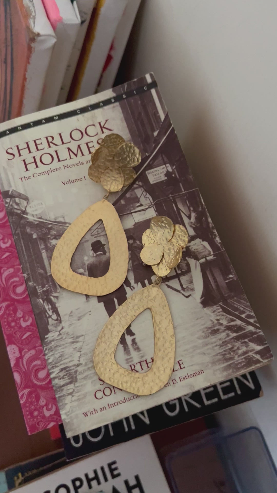 Statement Hammered Long Danglers