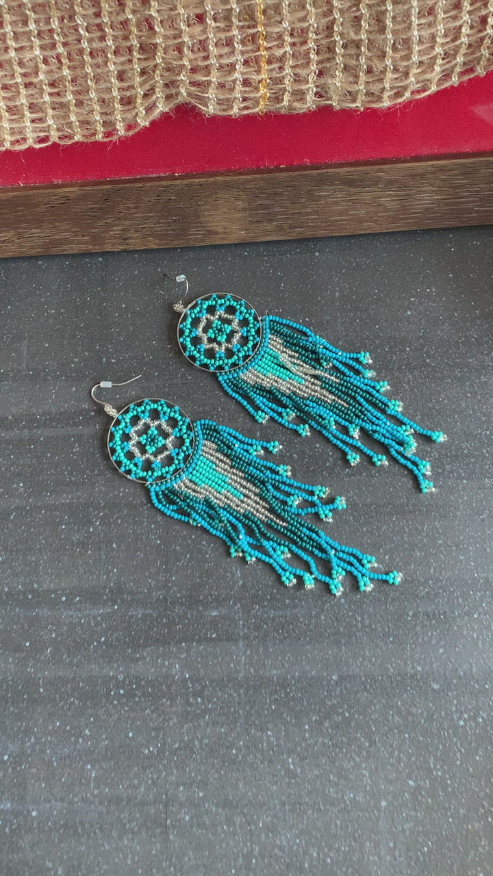 Turquoise Beads Earrings