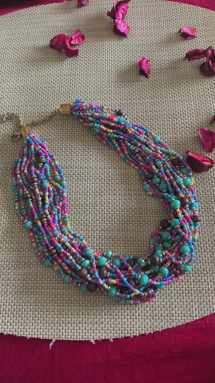 Bright and Beautiful Beaded Necklace