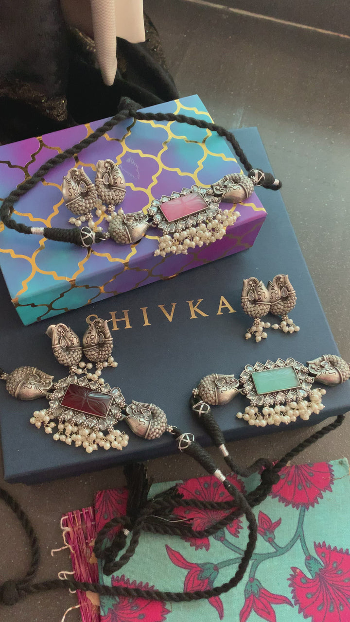 Beautiful Fish Designer Choker with Earrings