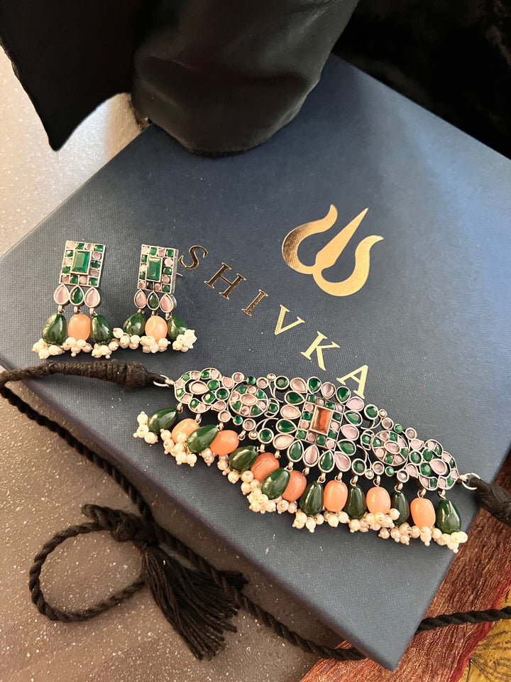 Antique Choker with Earrings