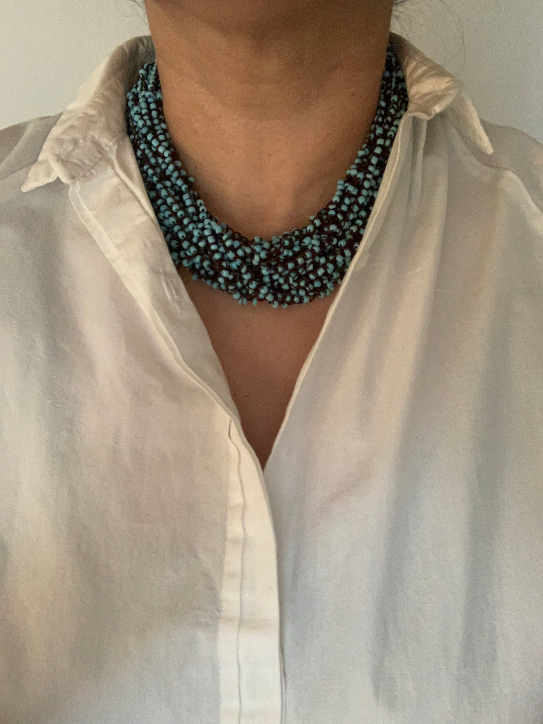 Blue Beaded Necklace