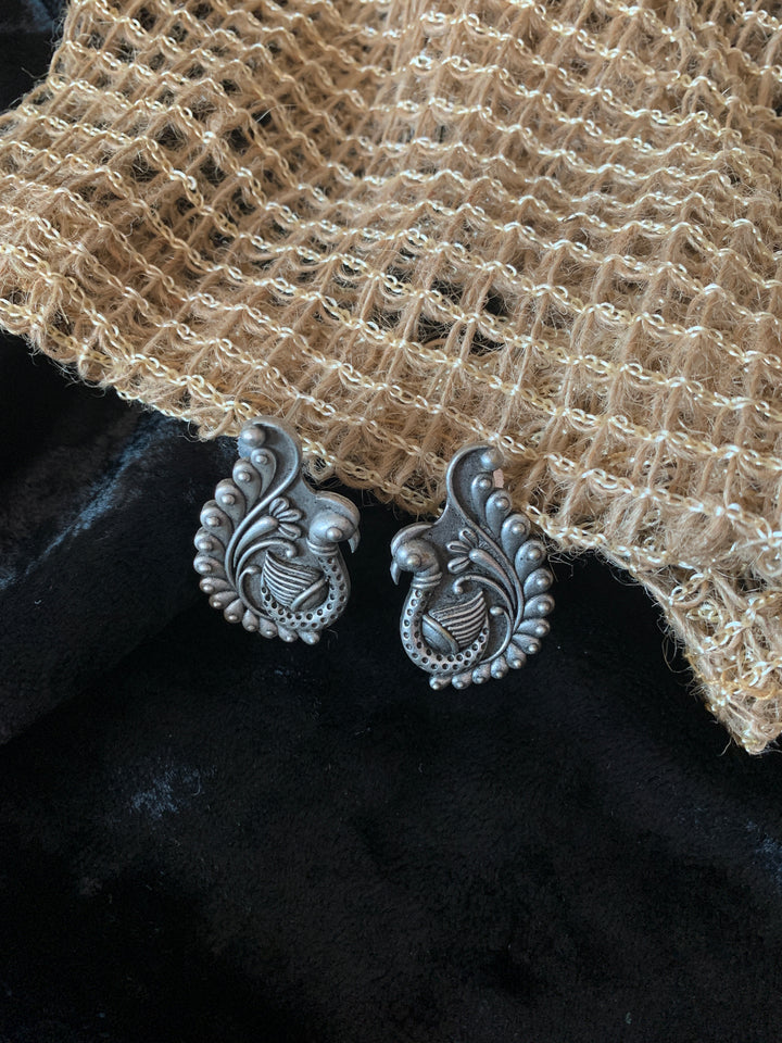 Antique Peacock Studs