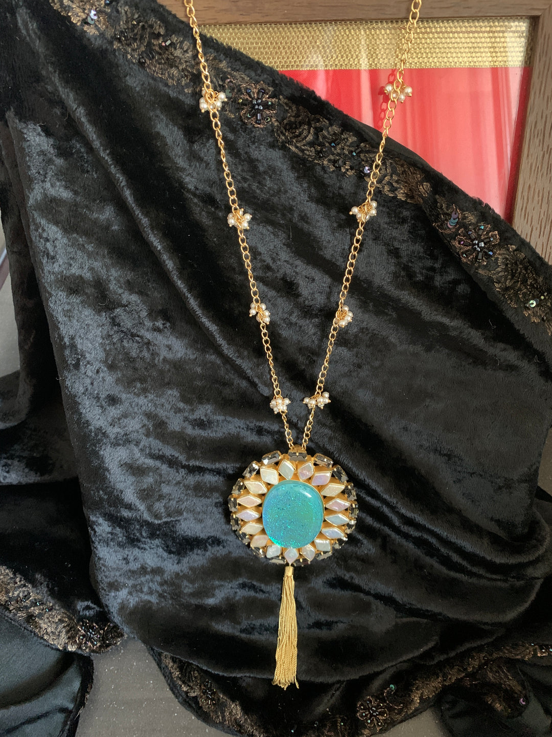 Designer Gemstones Pendant Necklace