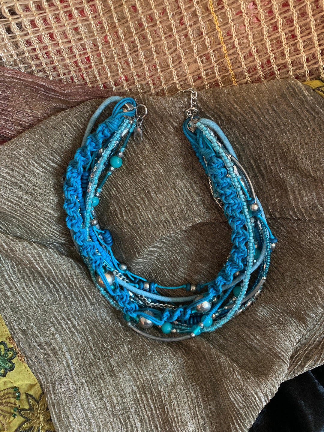 Statement Beaded Necklace - SHIVKA