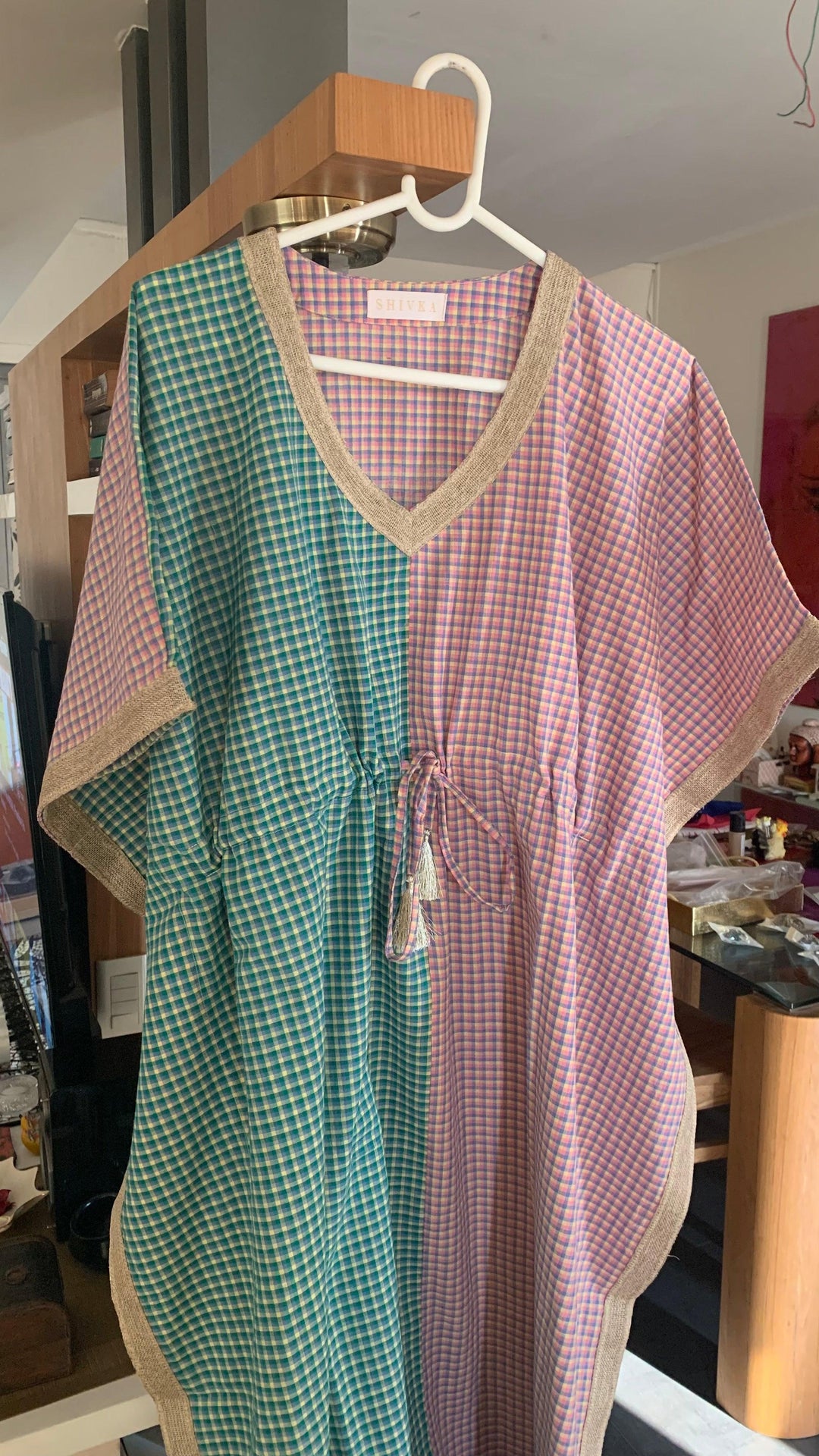 Half n Half Designer Cotton Kaftan - SHIVKA