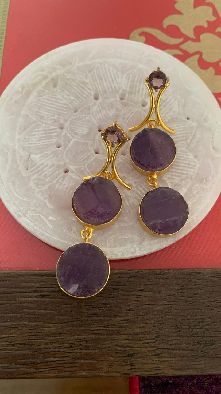 Pretty Stone Earrings - SHIVKA