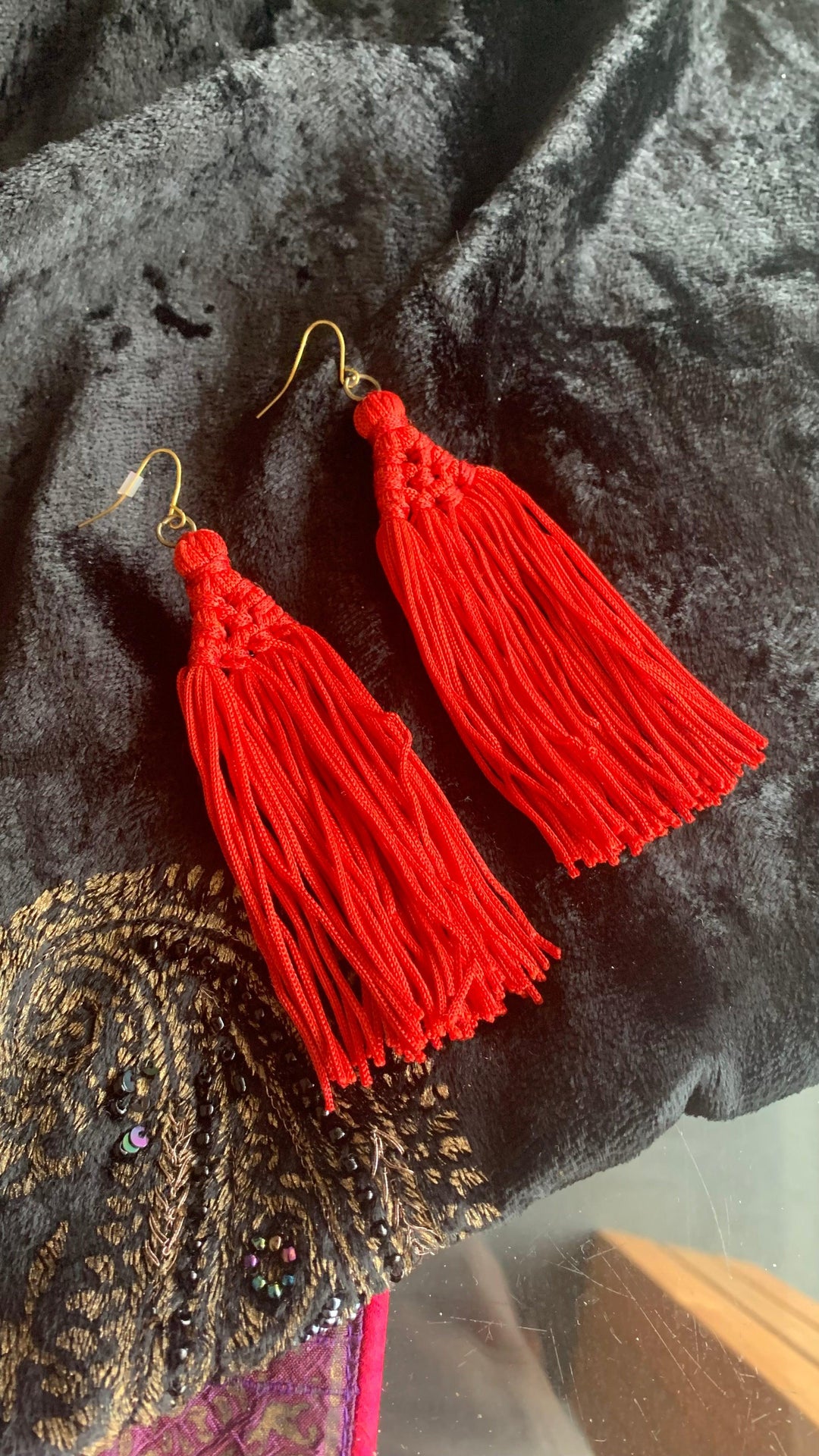Stylish Silk Threads Danglers - SHIVKA