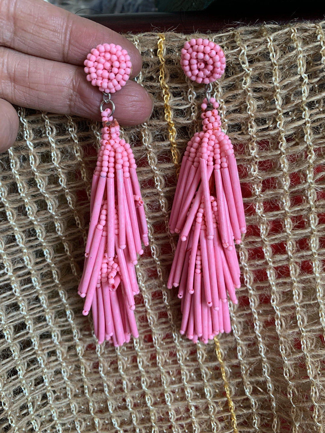Tasseled Beaded Earrings - SHIVKA