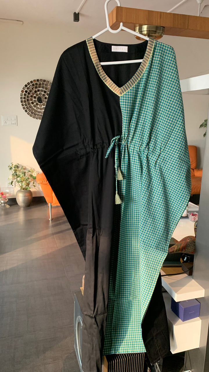 Designer Half and Half Cotton Kaftan