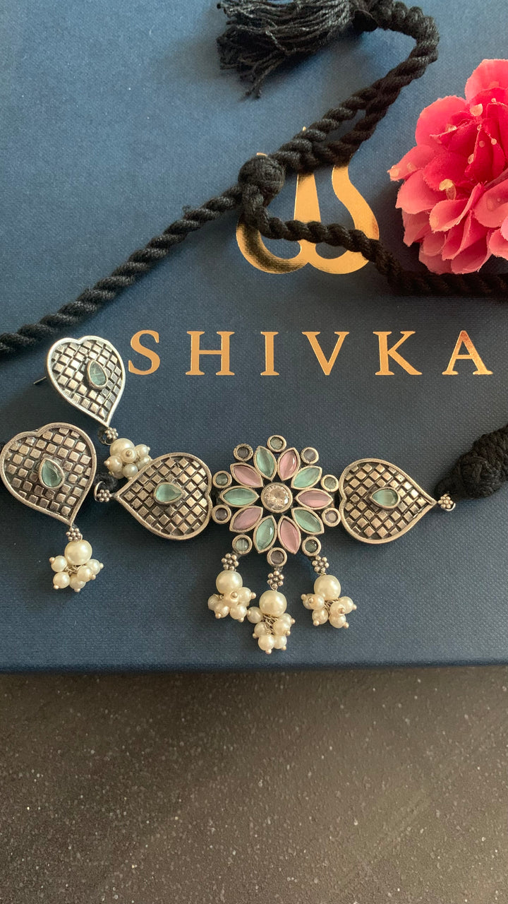 Beautiful Antique Choker with Earrings