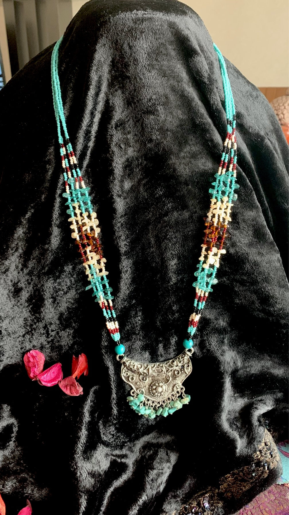 Antique Pendant Long Necklace