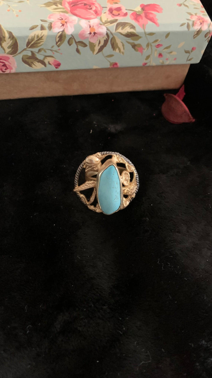 Vintage Stone Ring - SHIVKA