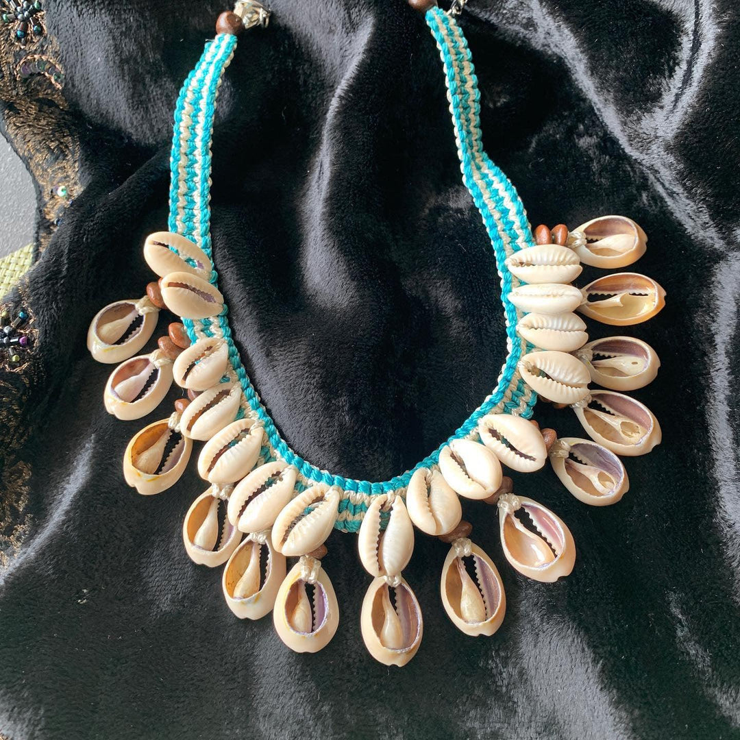 Shells Turquoise Necklace - SHIVKA