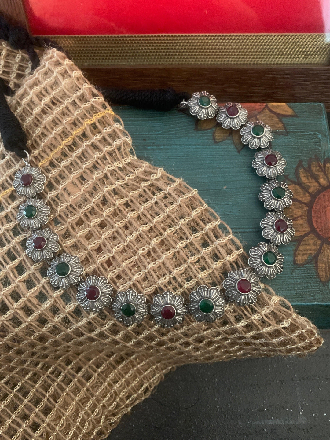 Vintage Necklace with Earrings - SHIVKA