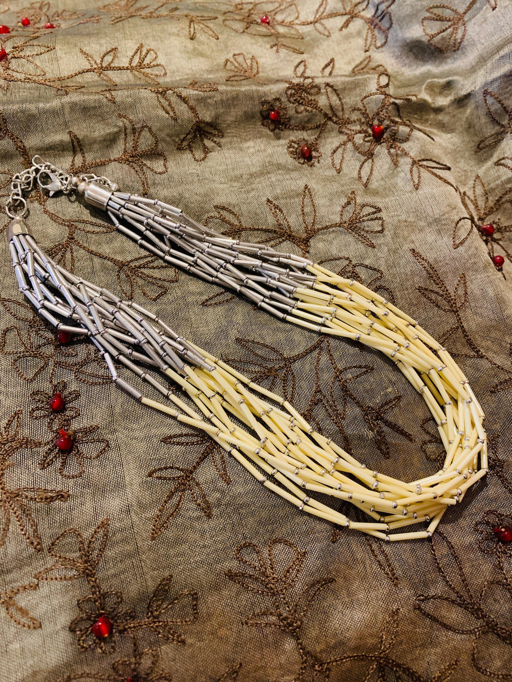 Statement Beaded Necklace - SHIVKA