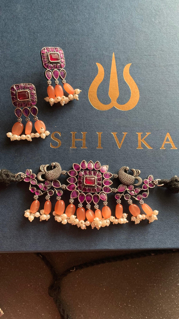 Monalisa Choker with Earrings - SHIVKA