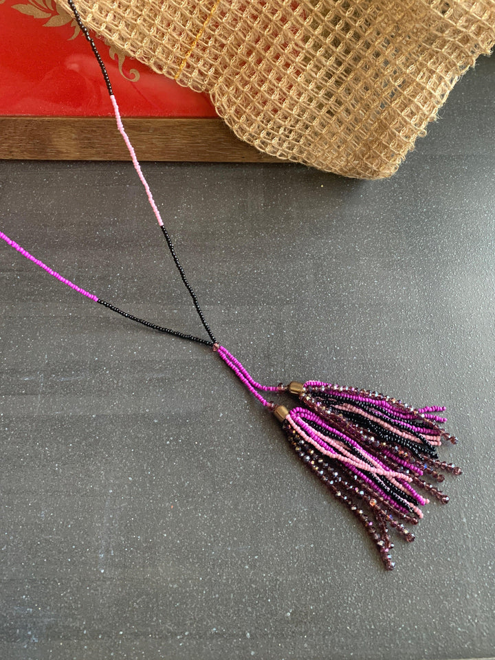 Style Tasseled Long Necklace - SHIVKA
