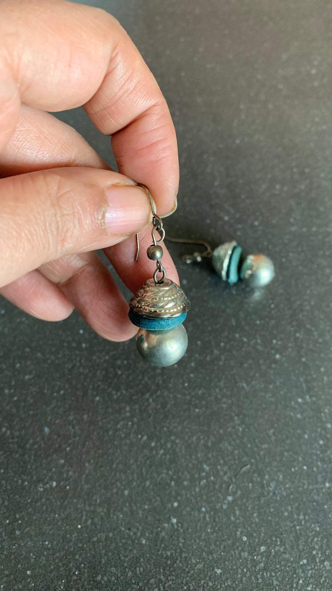 Statement blue Beads Tasseled Hasli Necklace with Earrings - SHIVKA