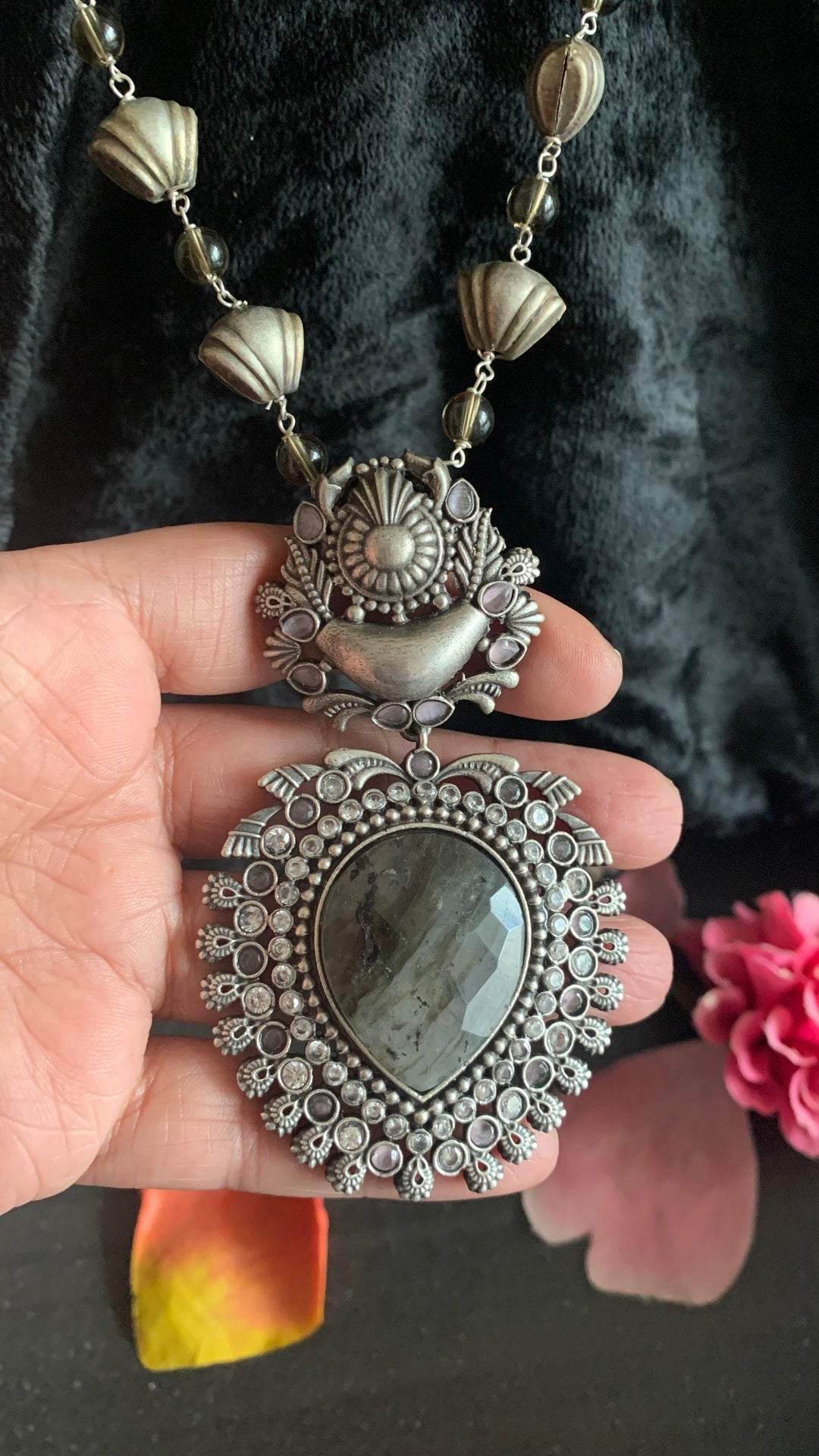 Vintage Artistic Long Necklace - SHIVKA