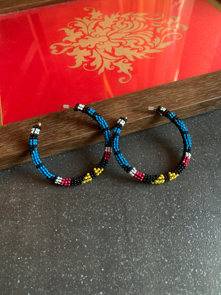 Beaded Hoops