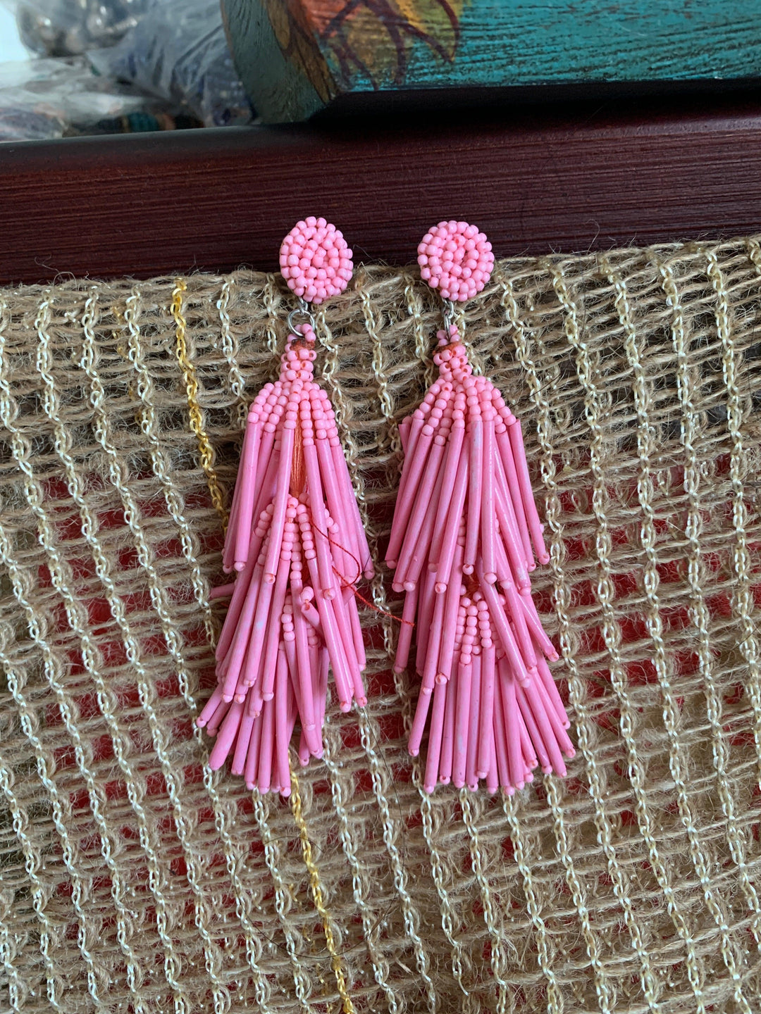Tasseled Beaded Earrings - SHIVKA