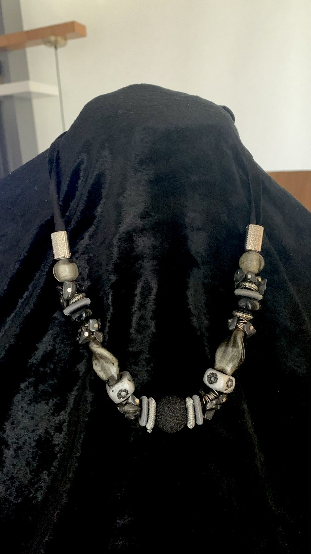 Classic Black Beaded Necklace