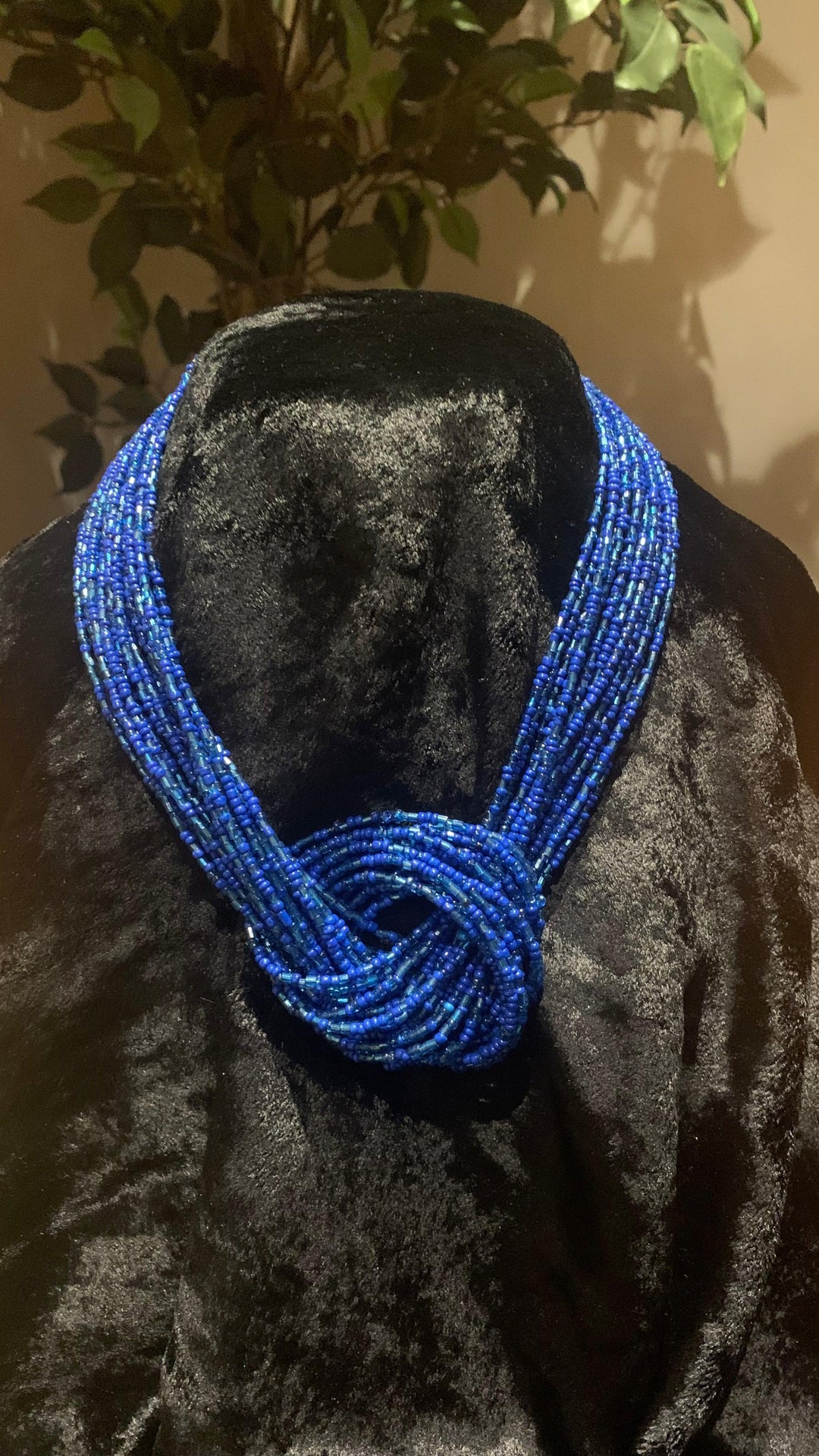 Knotty Beaded Necklace - SHIVKA