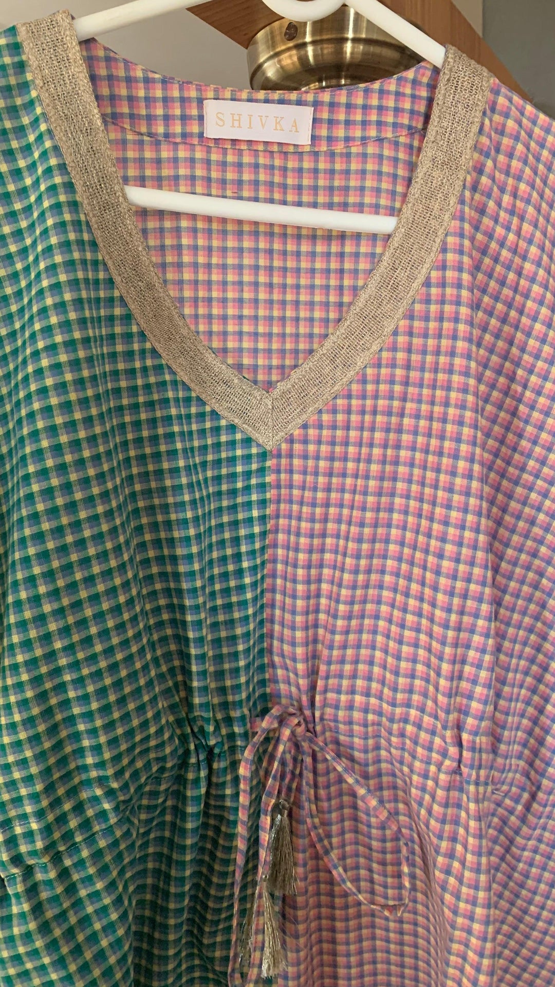 Half n Half Designer Cotton Kaftan - SHIVKA