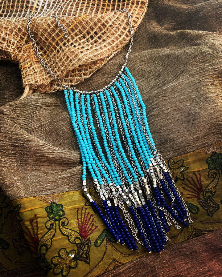 Tasseled Beaded Necklace - SHIVKA