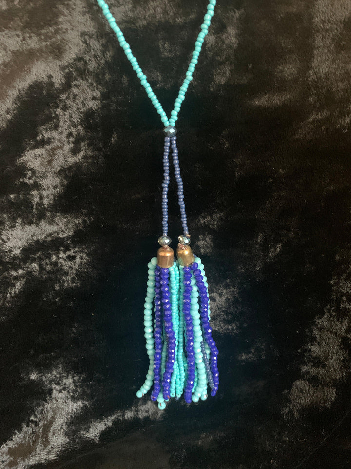 Style Tasseled Long Necklace - SHIVKA