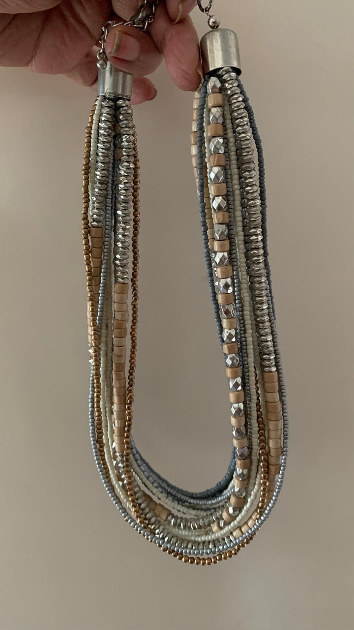 Gorgeous Multilayered Beaded Necklace - SHIVKA