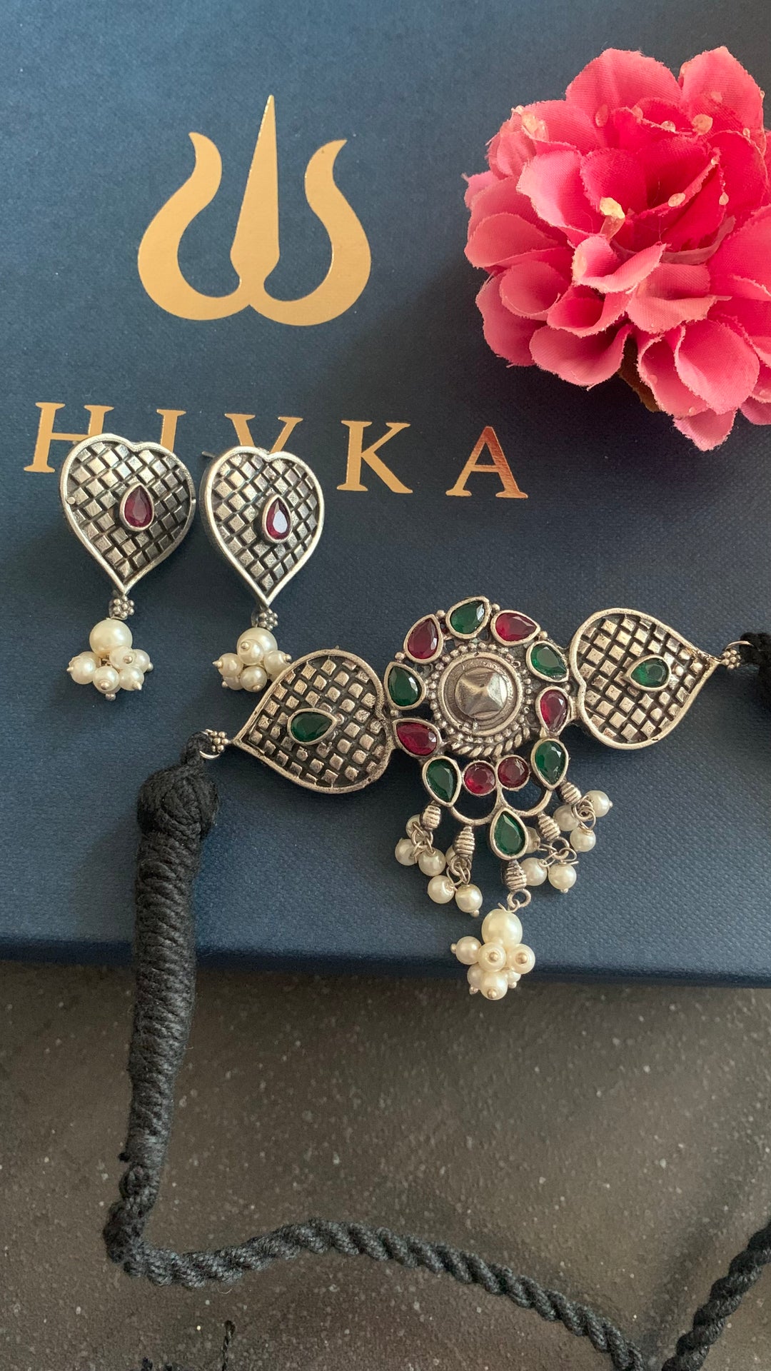 Beautiful Antique Choker with Earrings