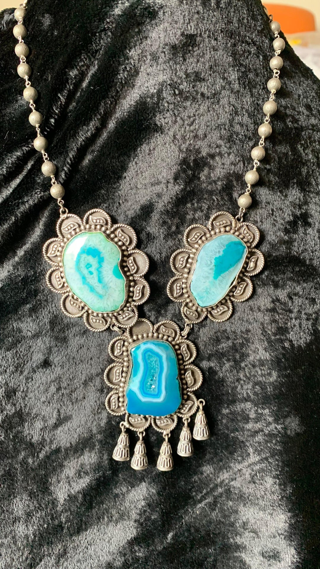 Vintage Raw Gemstones Necklace - SHIVKA