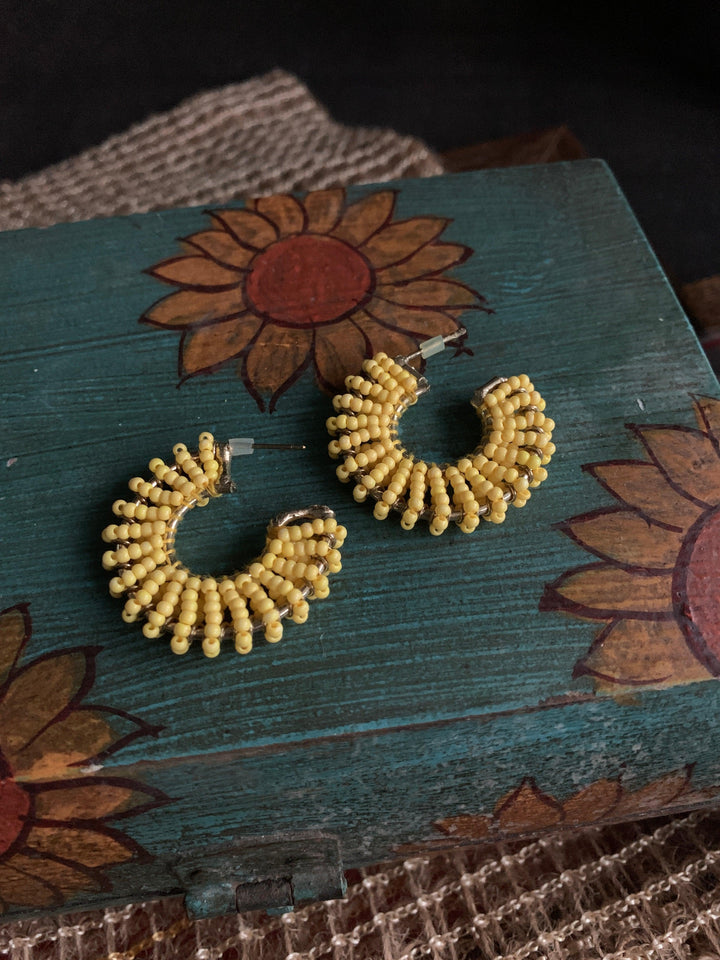 Pretty Beaded Hoops - SHIVKA