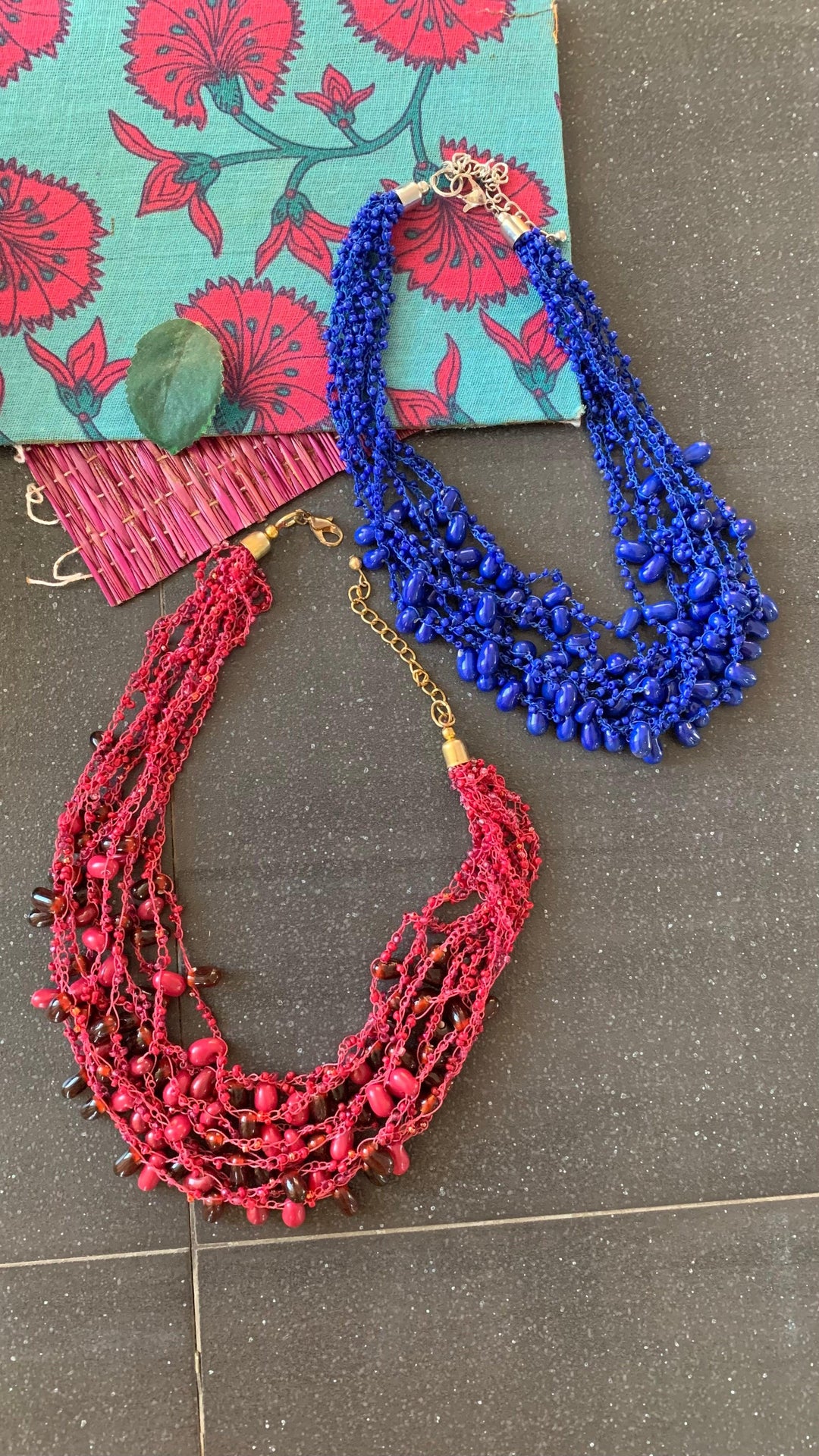 Statement Collar Beaded Necklace - SHIVKA