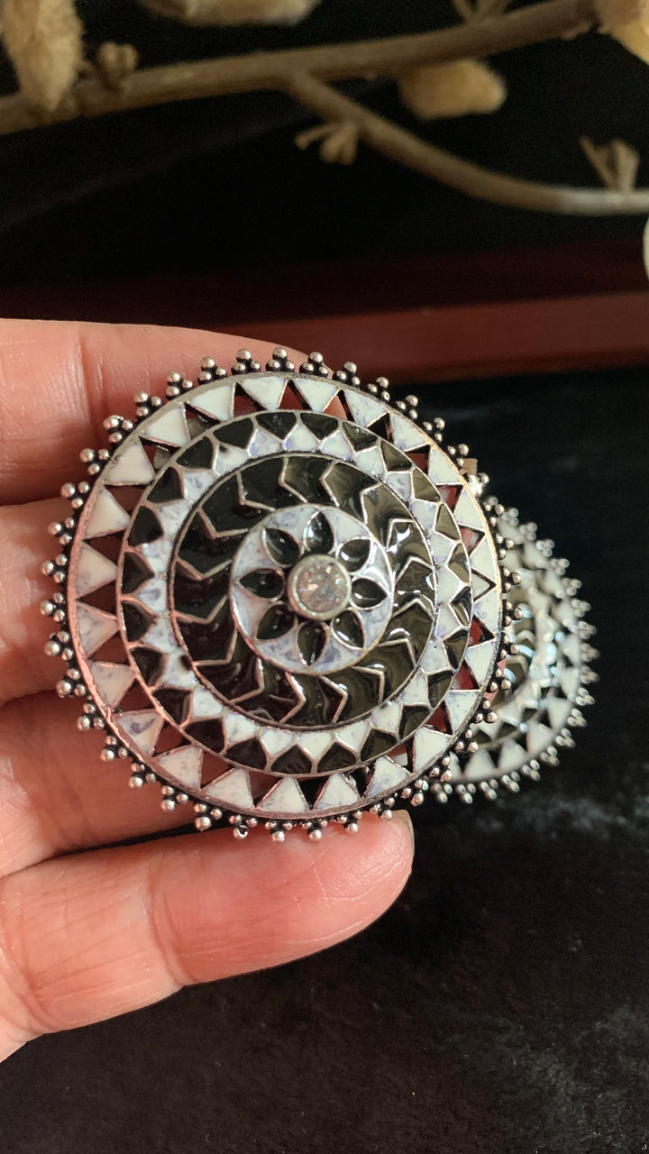 Enamelled Oversized Studs