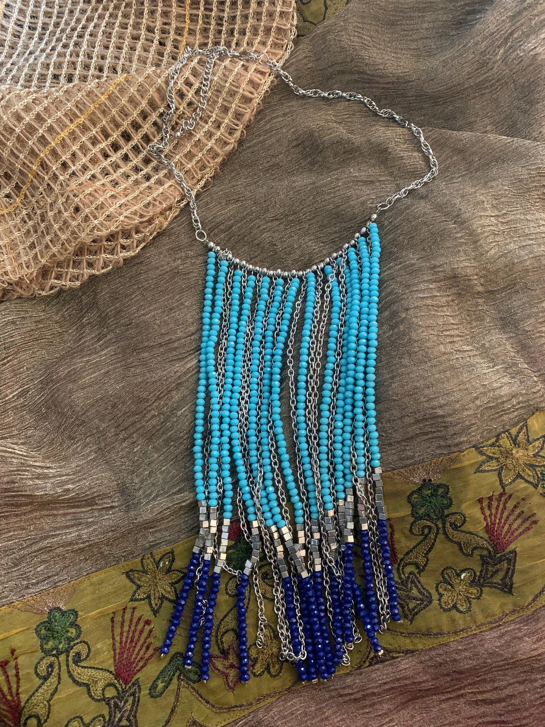 Tasseled Beaded Necklace - SHIVKA