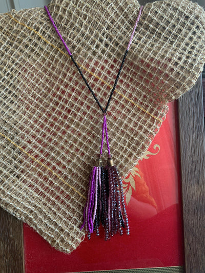 Style Tasseled Long Necklace - SHIVKA