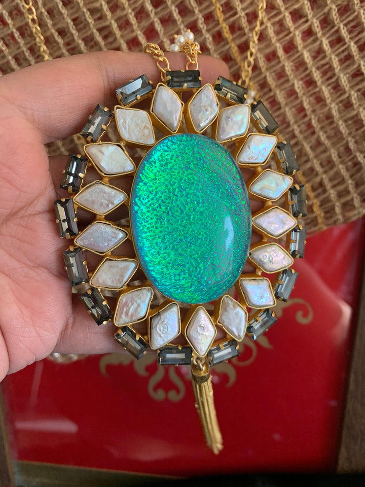 Designer Gemstones Pendant Necklace