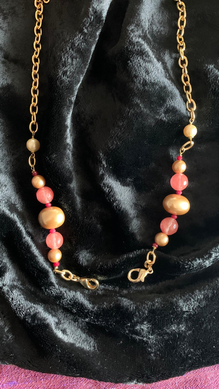 Stylish Natural Beads Mask chain - SHIVKA