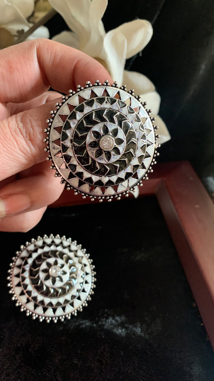 Enamelled Oversized Studs