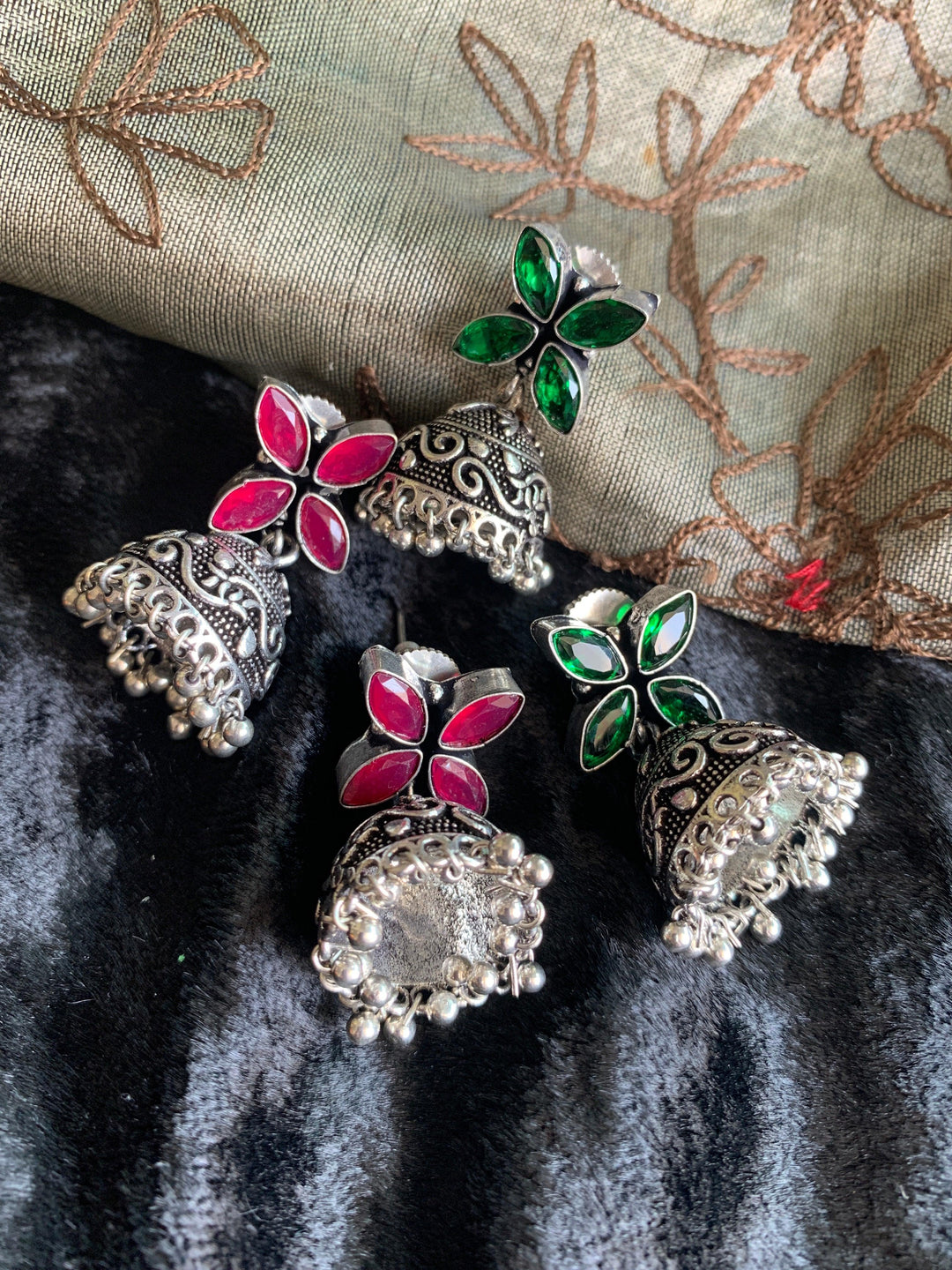 Flora Jhumkis - SHIVKA